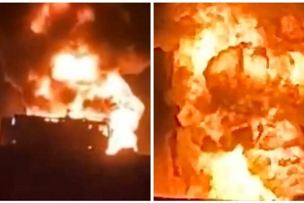 Autobús de peregrinos se estrella contra una pipa de gasolina y se incendia