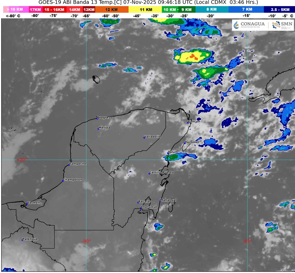 Frente frío y vaguada marcan el clima nacional: lluvias, heladas y sol intenso en diferentes regiones
