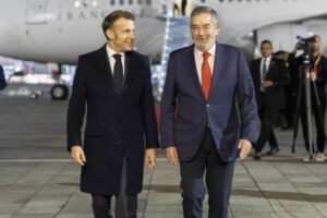 Emmanuel Macron, presidente de Francia, llega a México