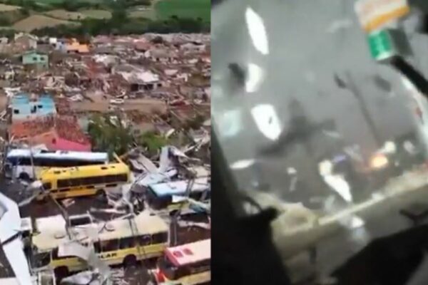 Tragedia en Brasil, el paso de un poderoso tornado dejó seis fallecidos y cientos de heridos