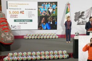 Cinco mil beneficiarios del programa Jóvenes Construyendo el Futuro participarán en la organización del Mundial 2026