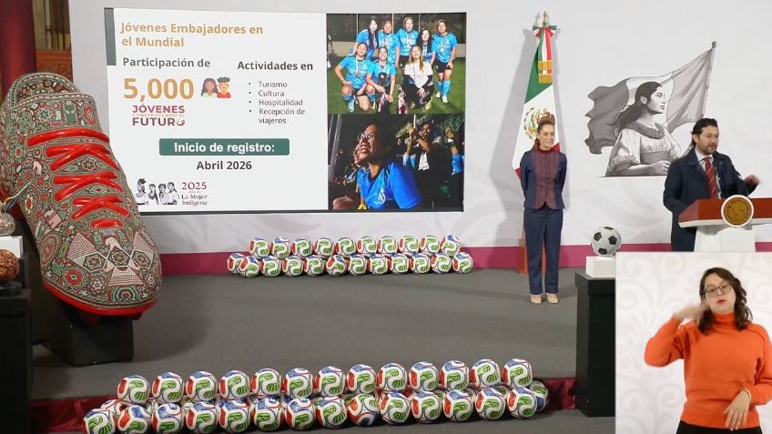 Cinco mil beneficiarios del programa Jóvenes Construyendo el Futuro participarán en la organización del Mundial 2026