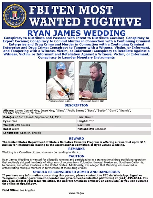 Ryan Wedding, de promesa olímpica a operador clave del narco; EU lo vincula con el Cártel de Sinaloa