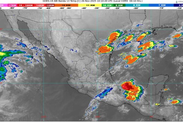 El frente frío número 16 será reforzado por una masa de aire polar