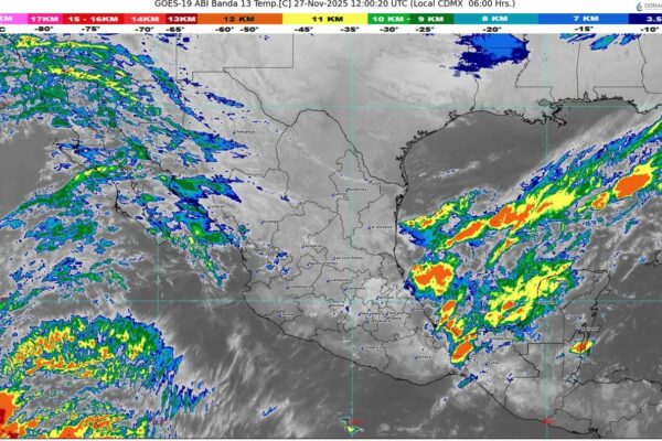 El frente frío número 16 afectará a varias regiones del país