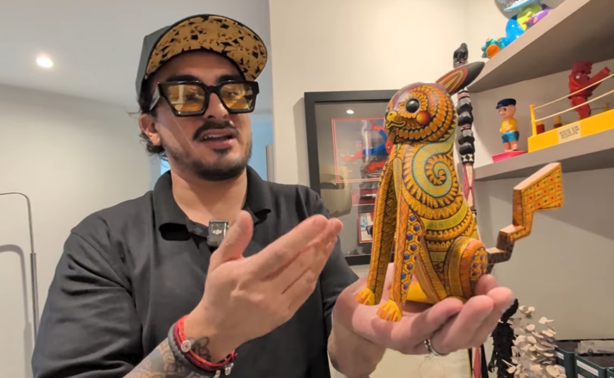 Pikachu alebrije hecho en Oaxaca sorprende a Ricardo Pérez de La Cotorrisa