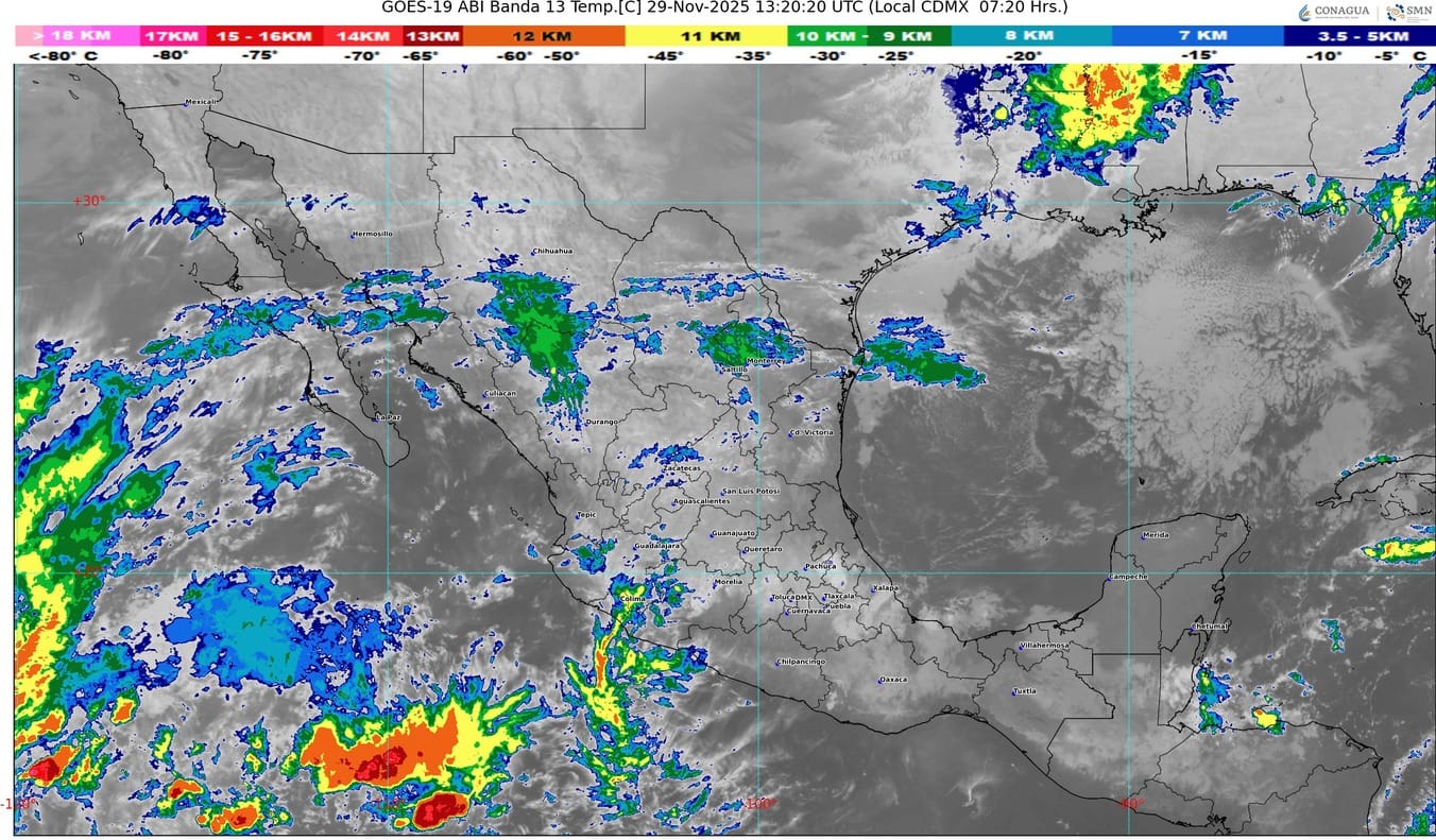 Frente frío 16 mantiene ambiente gélido en el país; avanza el frente 17