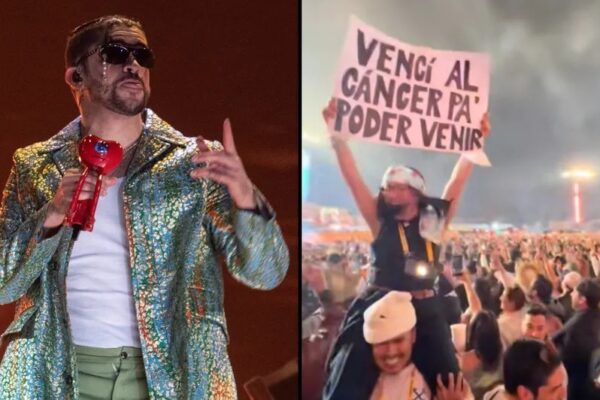 Fanática de Bad Bunny acude a su concierto para celebrar que logró vencer el cáncer; así reaccionaron los asistentes
