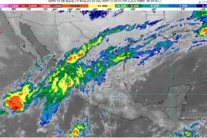 El frente número 17 se extenderá desde el noreste del golfo de México hasta el oriente del territorio nacional