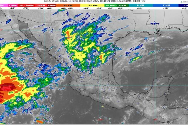 El frente 17 se extenderá con características de estacionario, en México