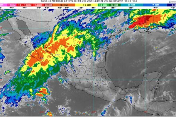 El frente frío número 18 se extenderá sobre el norte y noreste de México