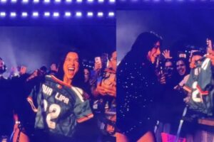 ¡Emotiva despedida! Dua Lipa recibe la camiseta de la Selección Mexicana en su último concierto en CdMx