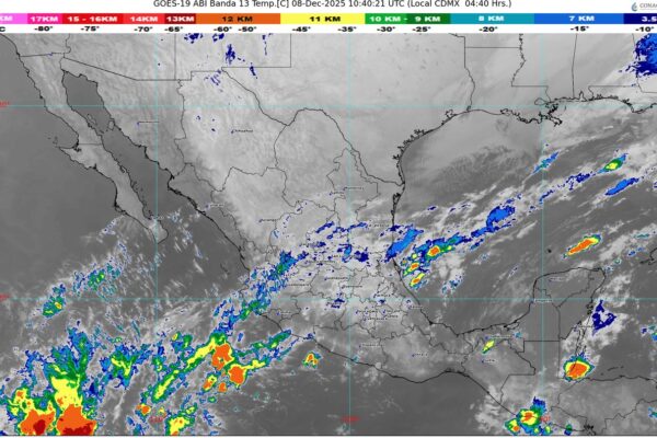 El frente frío número 19 se desplazará sobre el golfo de México