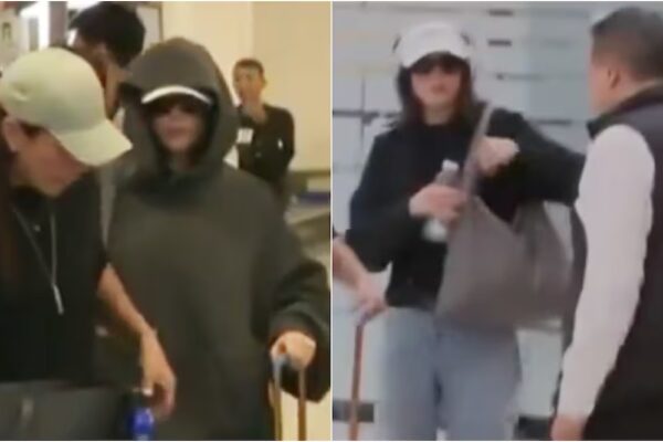 Fátima Bosch regresa a México, con capucha y lentes oscuros; la Miss Universo trata de pasar desapercibida