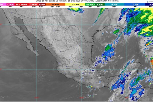 Durante la tarde, un nuevo frente frío se aproximará a la frontera noreste