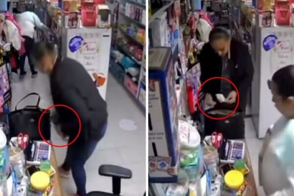 Mujer roba cartera a encargada de supermercado en Tijuana y paga con su propio dinero | Video