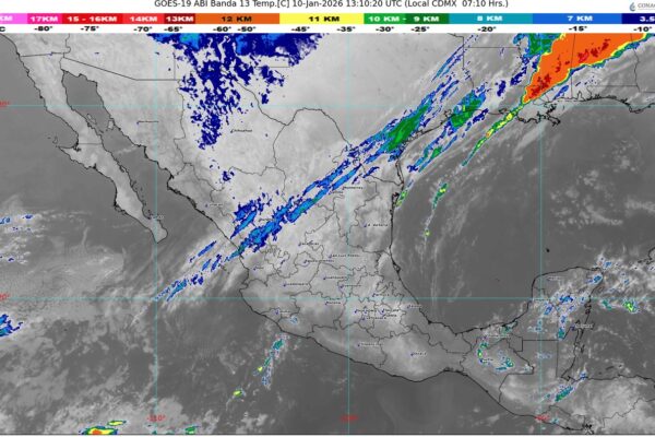 Frente frío 27 provoca lluvias intensas, vientos extremos y posible caída de nieve en el país