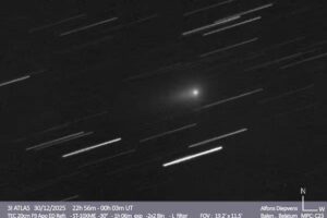 NASA capta imagen inédita del cometa interestelar 3I/ATLAS, el más antiguo jamás observado