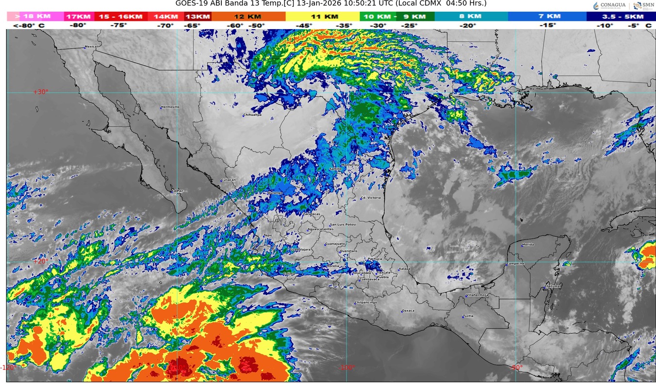 La segunda tormenta invernal de la temporada afectará a la República Mexicana