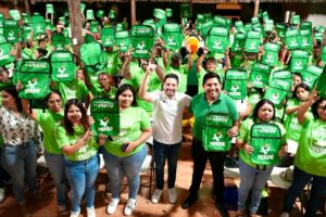 Encabeza Renán Sánchez Tajonar entrega de kits del Partido Verde en Tulum; destaca unidad y crecimiento histórico