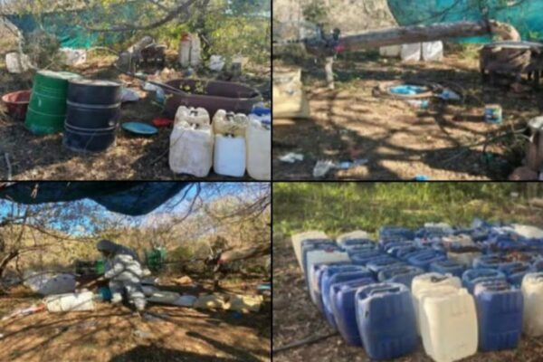 Localizan 17 laboratorios clandestinos en tres municipios de Sinaloa; aseguran sustancias químicas, armas, cartuchos y explosivos