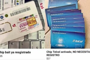 Nace en redes mercado negro de chips ya registrados