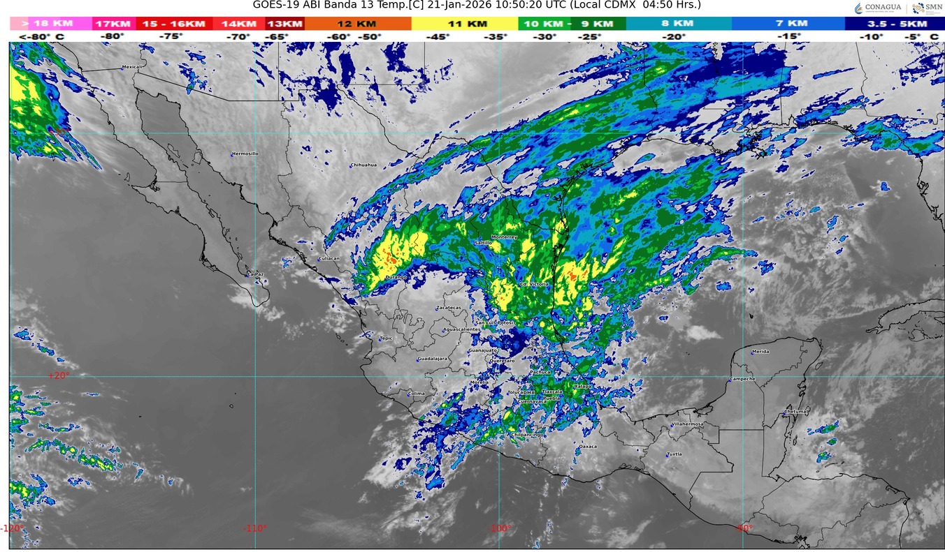 Un nuevo frente frío se aproximará a la frontera norte de México