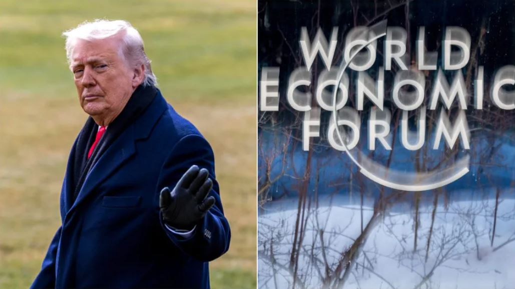 Donald Trump llega al Foro de Davos para reunirse con varios líderes mundiales y tratar la situación en Ucrania