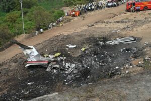Jet privado se estrella en India