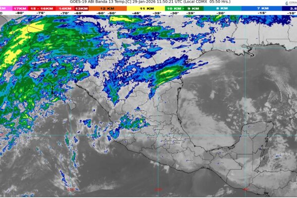 El frente número 32 y su masa de aire polar ingresarán sobre la frontera norte de México