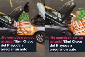 México vuelve a ser viral por un Simi vestido de El Chavo del 8 actuando como mecánico
