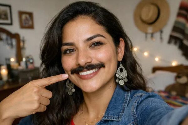 Mujeres con bigote, la nueva tendencia en redes sociales