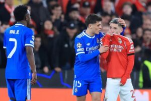 Prestianni, suspendido por UEFA; no jugará en el Bernabéu tras supuesto racismo contra Vinícius Júnior