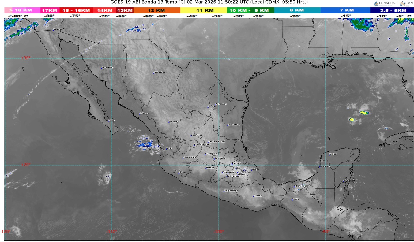 Ingresa a México el frente frente frío número 38
