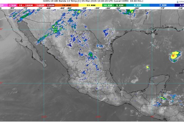 El frente frío 39 se extenderá sobre el noroeste de México