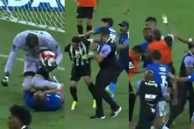 Pelea campal en Brasil deja 23 expulsados; lejos del Récord Guinness