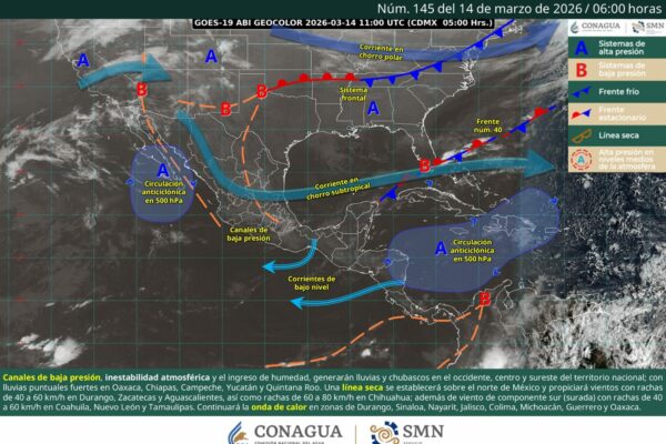 Lluvias, granizo y fuertes vientos golpearán varias regiones del país