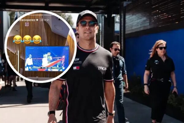 Checo Pérez tampoco se perdió la pelea entre Alfredo Adame y Carlos Trejo