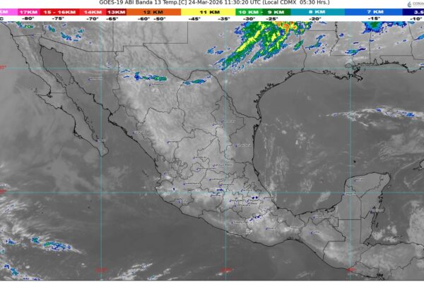 Pronostica lluvias en el noreste, occidente, centro, oriente y sur del territorio mexicano