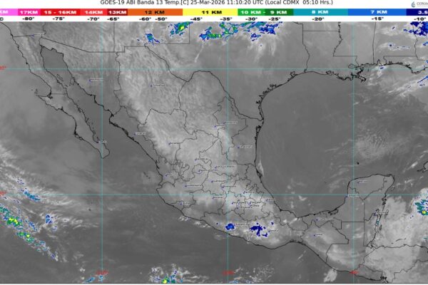 Prevalecerá el ambiente caluroso a muy caluroso sobre la mayor parte de la República Mexicana