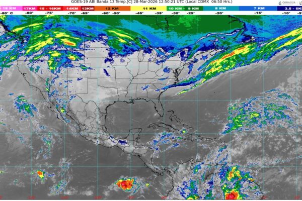 Frente Frío 42 provocará lluvias, vientos y descenso de temperatura en gran parte del país