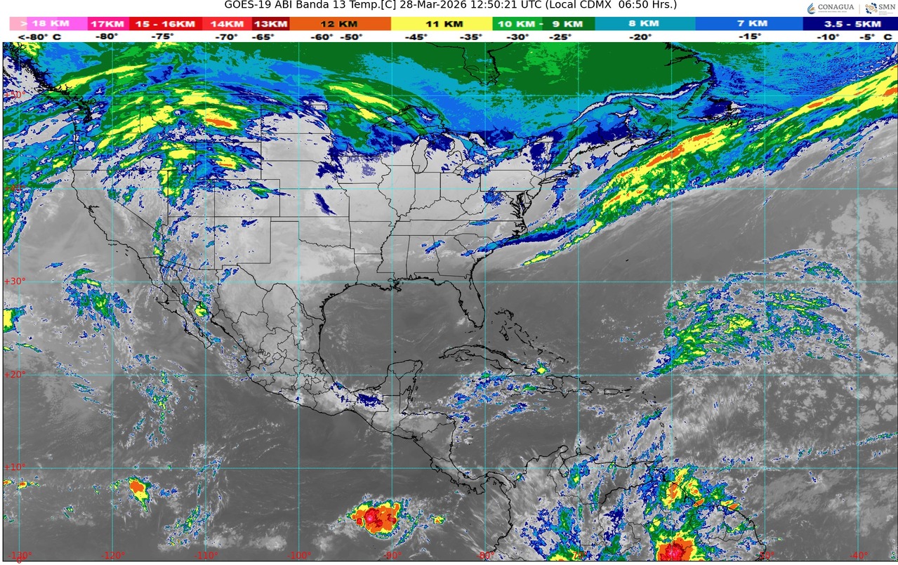 Frente Frío 42 provocará lluvias, vientos y descenso de temperatura en gran parte del país