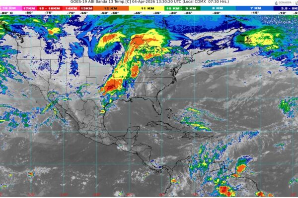 Frente Frío 43 desata lluvias, vientos extremos y riesgos de tornados en el país
