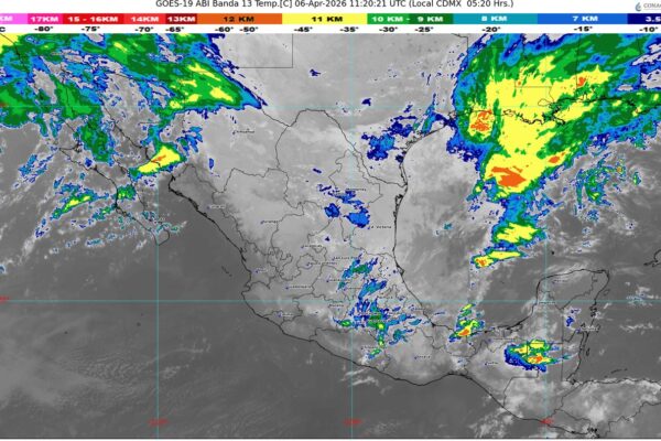 El frente frío 43 se extenderá sobre el golfo de México