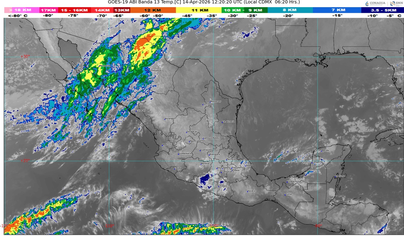 El frente frío 44 prevalecerá sobre el noroeste del país